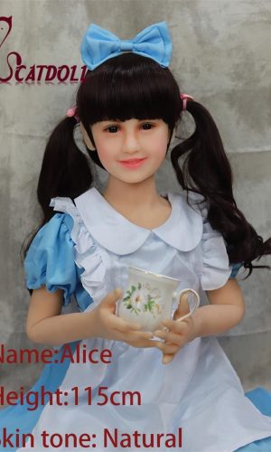 115 cm große Alice TPE realistische Mini-Puppe