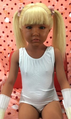 UTDOLL 108 cm Coco (TPE-Körper mit hartem Silikonkopf) (Dunkelbrauner Farbton)